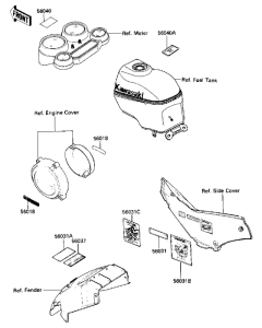 ZX600 Наклейки
