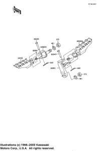 KE175 Подножки