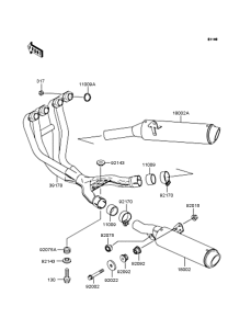 ZX400 Глушитель