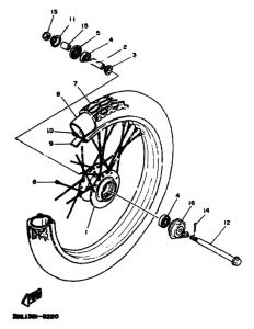 DT50R Переднее колесо
