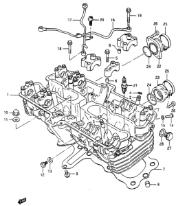 GSX750 Головка цилиндров