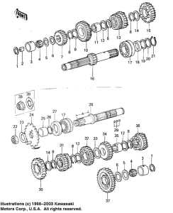 KZ400 Трансмиссия