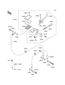ZR1000 Передний тормозной цилиндр