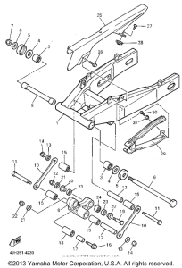 YZF600RGC Бугель