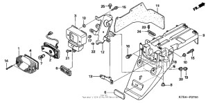 PS250 Taillight + rear fender
