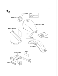VN750 Наклейки