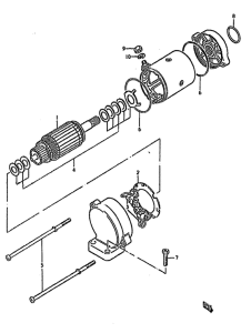 GSX750 Стартерный мотор