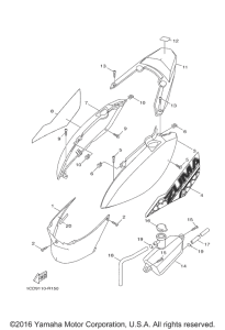 YW50F Боковые обтекатели