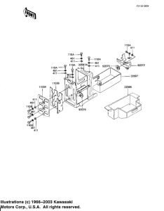 KZ1100 Battery case / tool case