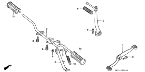 C70ZP Step / kick arm /  change pedal