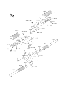 BJ250 Подножки