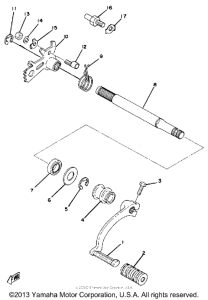 TT500C Вал переключения