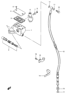 VS800 Передний тормозной цилиндр