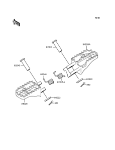 KX125 Подножки