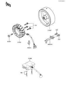 ZX750 Generator / regulator
