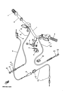 CY50 Manillar-cables