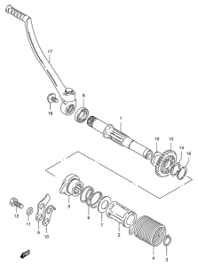 TS125 Ножной стартер
