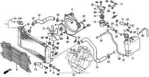 VFR750F Радиатор