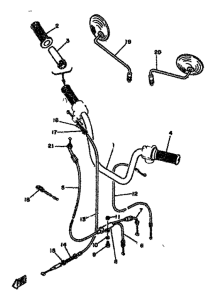 LBII-80 Handlebar. cable