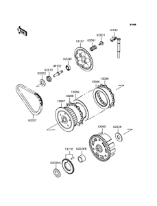 KLE500 Сцепление