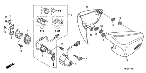 VT750C2 Боковая крышка