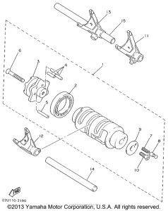 XVS650 Копирный вал