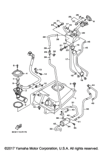 YW125 Топливный бак