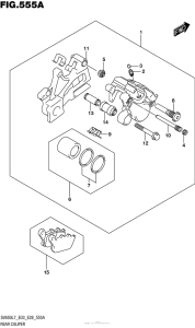 SV650 Задний суппорт
