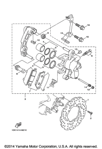 XC155 Передний суппорт