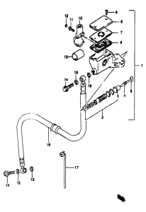 GSF1200S (ABS) Главный цилиндр сцепления