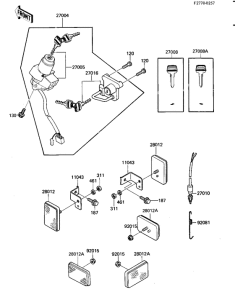 KL600 Замок зажикания