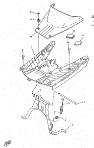 CW50RS Stand. footrest