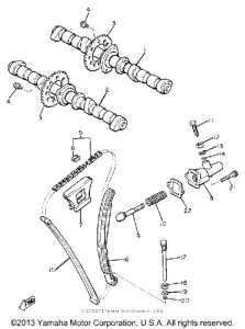 XJ650G Цепь механизма газораспределения