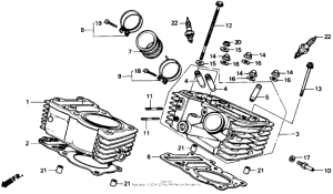 XL600V Cylinder (rr.)