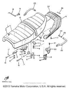 XJ650RJ Сиденье