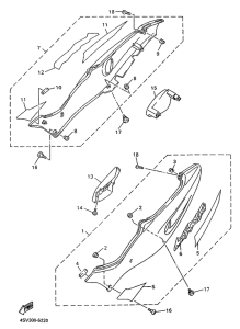 YZF1000R Боковые обтекатели