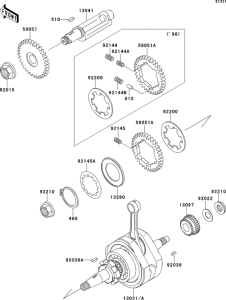 BN125 Коленвал