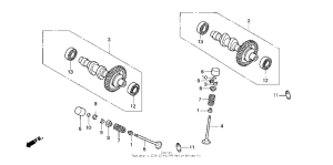 CB50 Распределительный вал и клапана