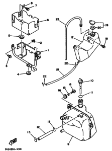 TDM850 TDM850D Бак масляный