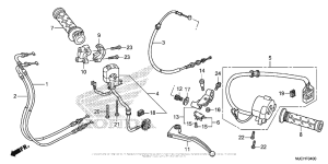 CBR600RR (ABS) Handle Lever + Switch + Cable