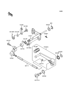 ZX1200 Механизм переключения передач