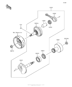 BR125 Коленвал