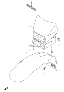 DR650 Фара головного света
