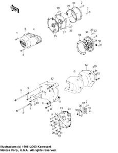 KZ1000 Крышки двигателя