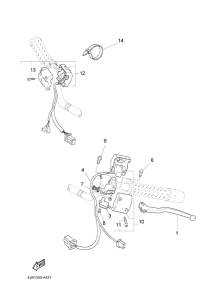 BT1100 Handle switch. lever
