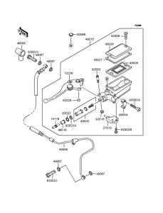 ZX1100 Цилиндр сцепления