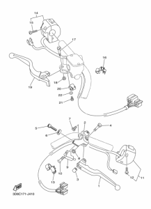 XVS1300A Interruptor  manillar&palanc