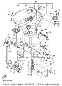 FZR600RHC Топливный бак