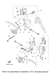 XT250XC Рулевые переключатели