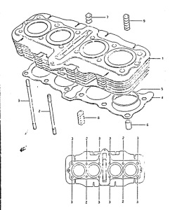 GS650 Цилиндр